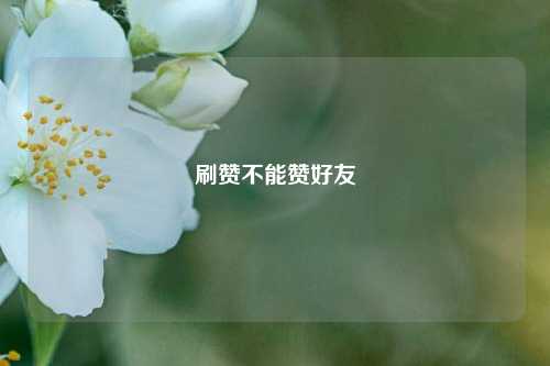 刷赞不能赞好友